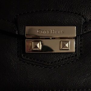 Cole Haan Black Crossbody Bag with Silver Accents